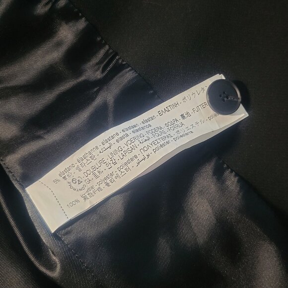 NWT! Zara Shoulder Pad Blazer - Black Tailor Fit - Women's Size M - Picture 14 of 16